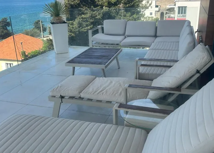 Apartament Sea View Luxury Penthouse With Sauna, Jacuzzi And Pool In Superior *